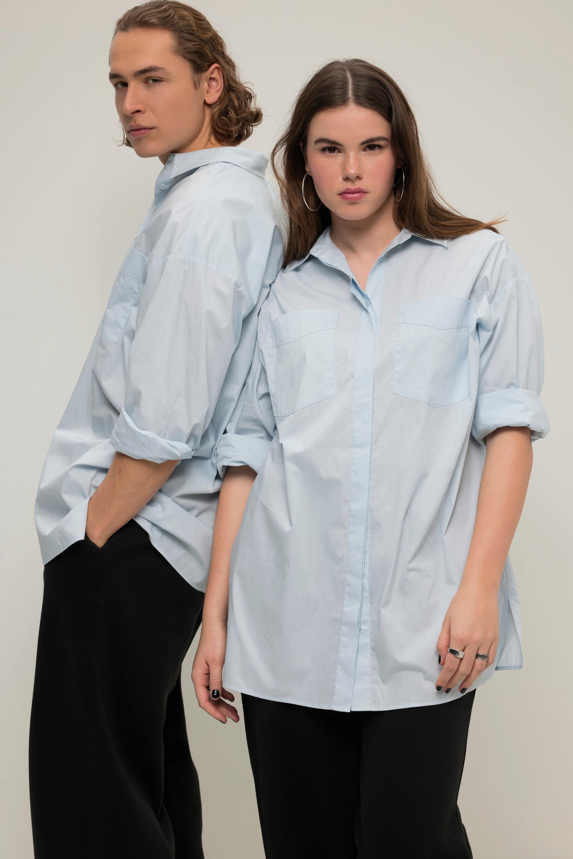 Studio Untold Oversized Langarm Unisex Hemd  