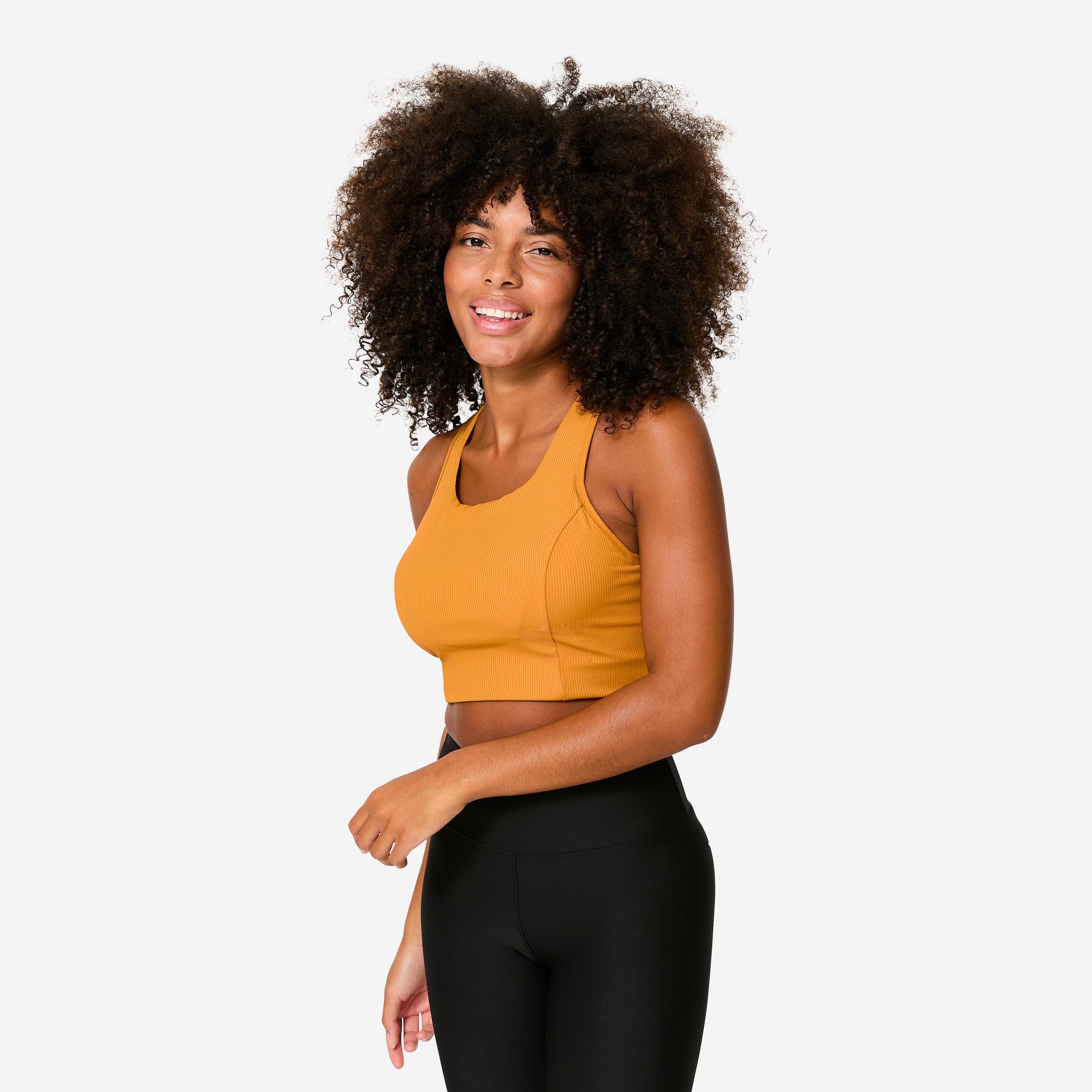 DECATHLON  Top sportivo donna crop top supporto medio 