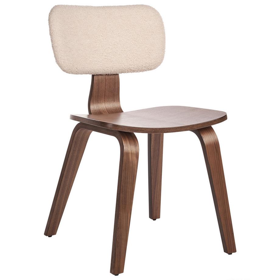 Beliani Set di 2 sedie da pranzo en Bouclé Classico LUCINDA  