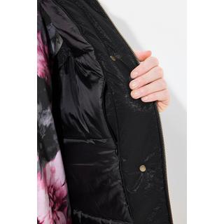 Ulla Popken  Gilet con chiusura decorata, collo alto e fodera completa 