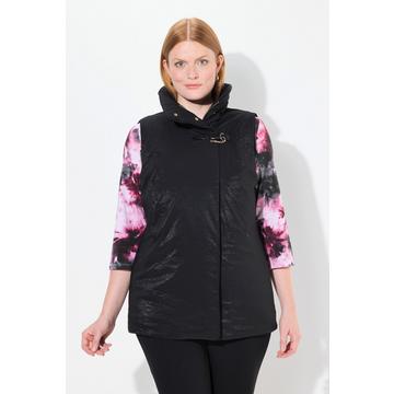 Gilet con chiusura decorata, collo alto e fodera completa