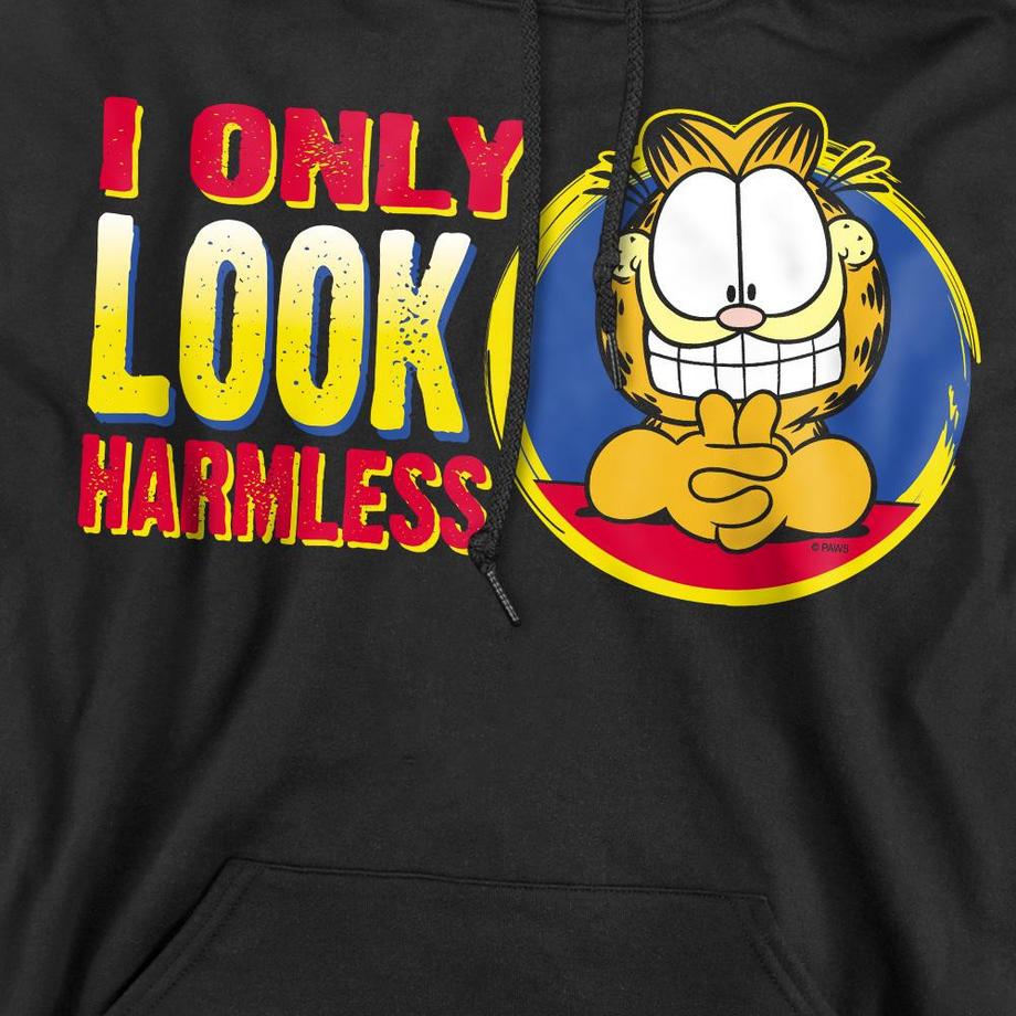 Garfield I Only Look Harmless Felpa Con Cappuccio  