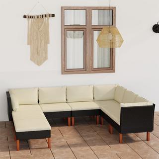 VidaXL Garten-sofa-set poly-rattan  