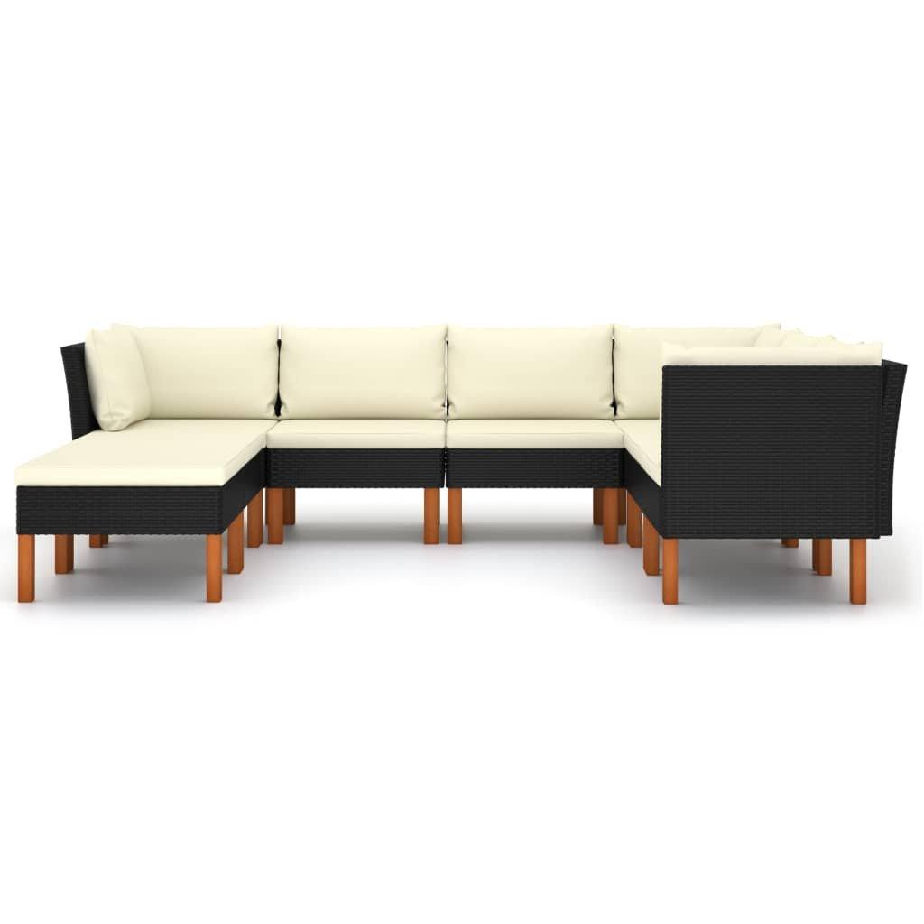 VidaXL Garten-sofa-set poly-rattan  