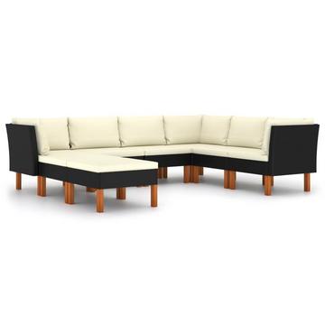 Garten-sofa-set poly-rattan