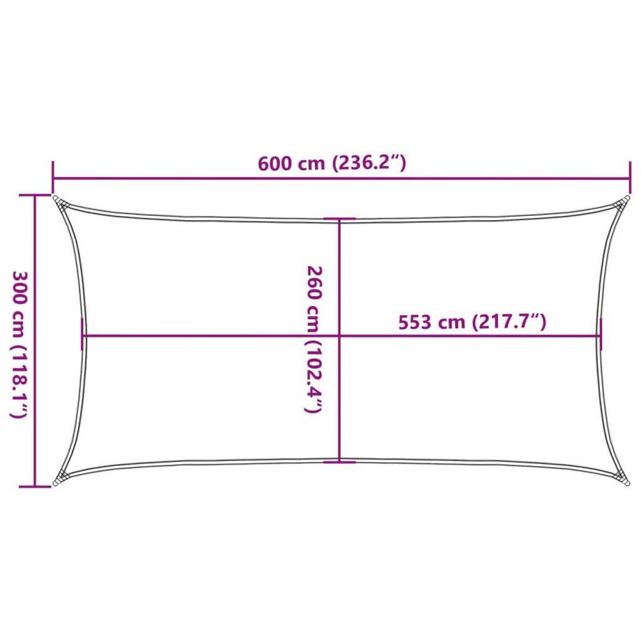 VidaXL vela parasole  