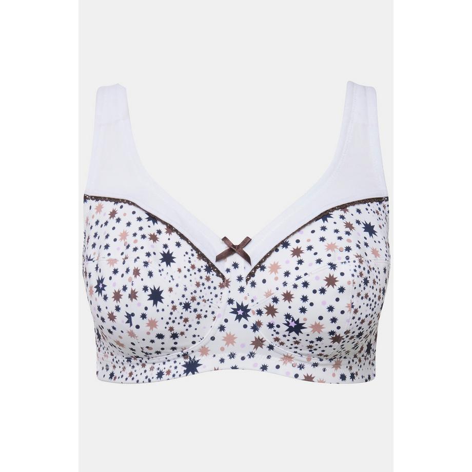 Ulla Popken Entlastungs-BH Sterne ohne Bügel  