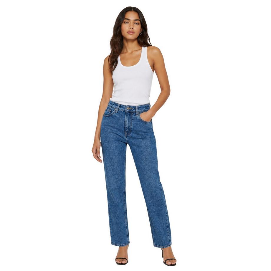 Noisy May Jeans Taille Haute Style Maman  