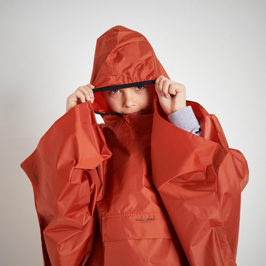 SOLOGNAC  Poncho bambino impermeabile poliestere 