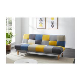 Vente-unique Schlafsofa Klappsofa 3Sitzer Stoff Patchwork  MARDAG  