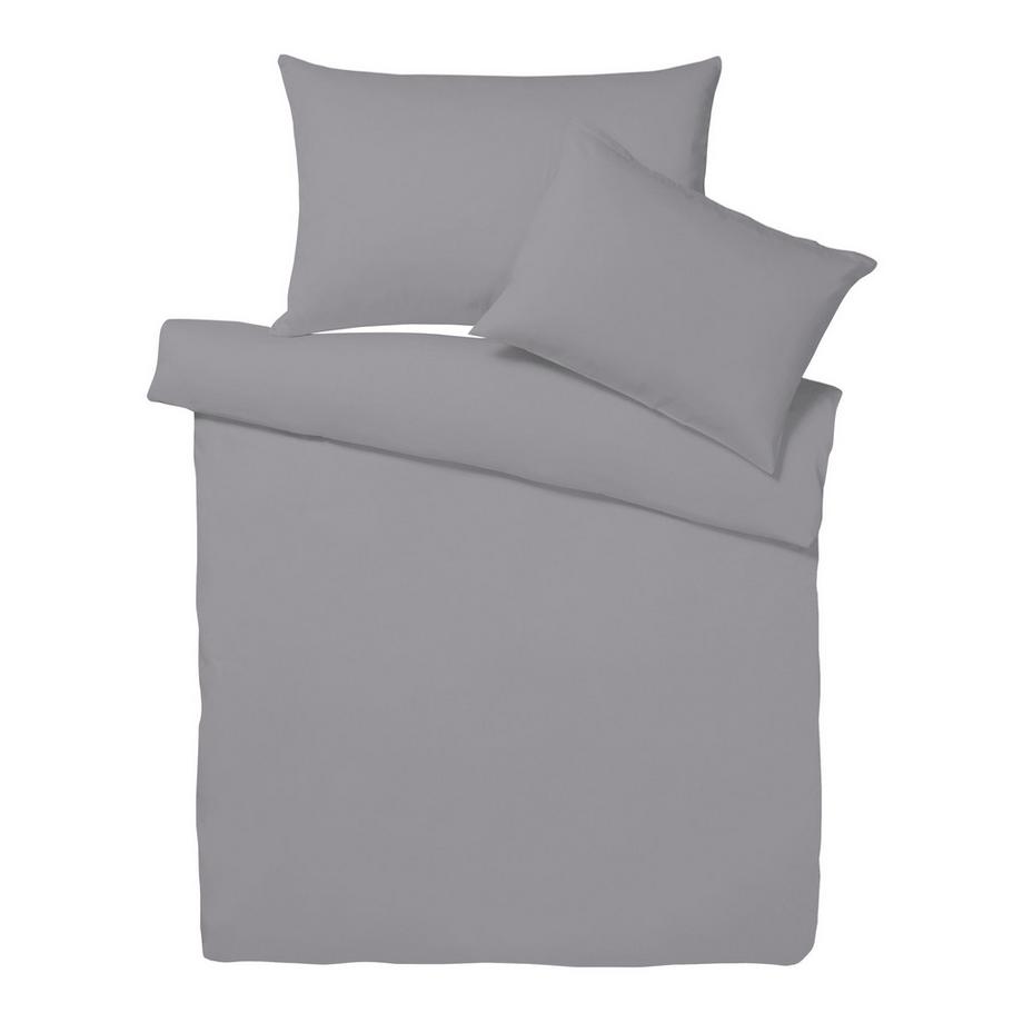 Living Home Taie d'oreiller unie en percale  