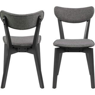 mutoni Chaise de salle à manger Enrico gris noir (1 pièce)  