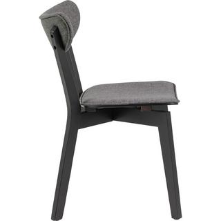 mutoni Chaise de salle à manger Enrico gris noir (1 pièce)  