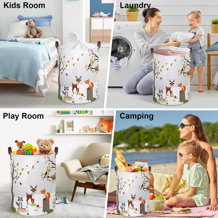 Alopini Baby-Wäschekorb Wäscheaufbewahrungskorb für das Kinderzimmer  