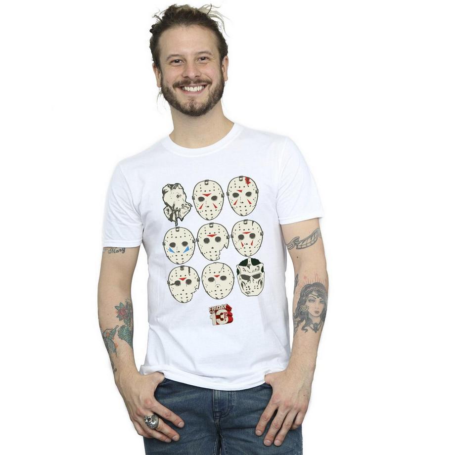 Friday The 13th Jason Masks T-Shirt  