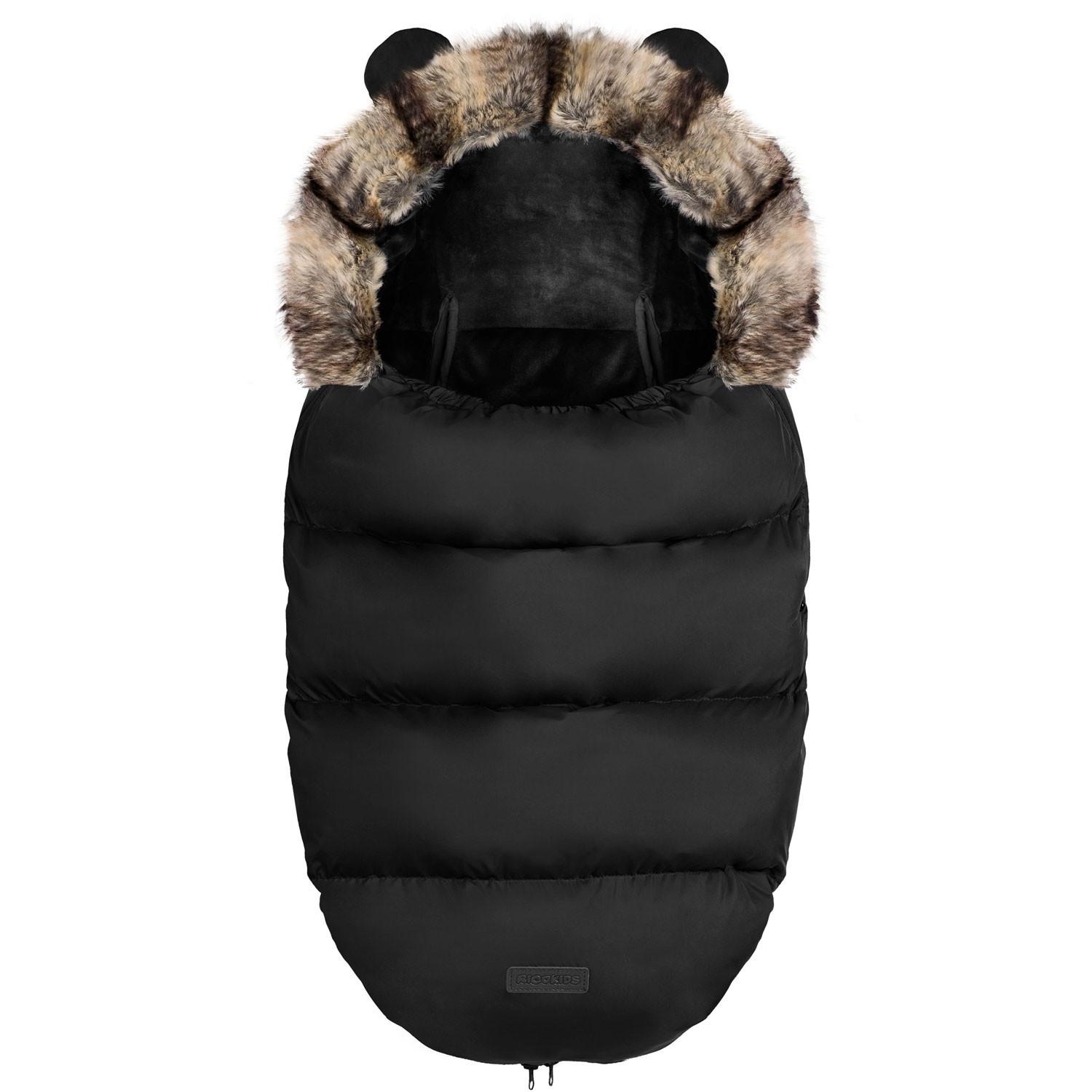 B2X  Elmi Ricokids Kinderwagen-/Schlittenschlafsack – Schwarz 