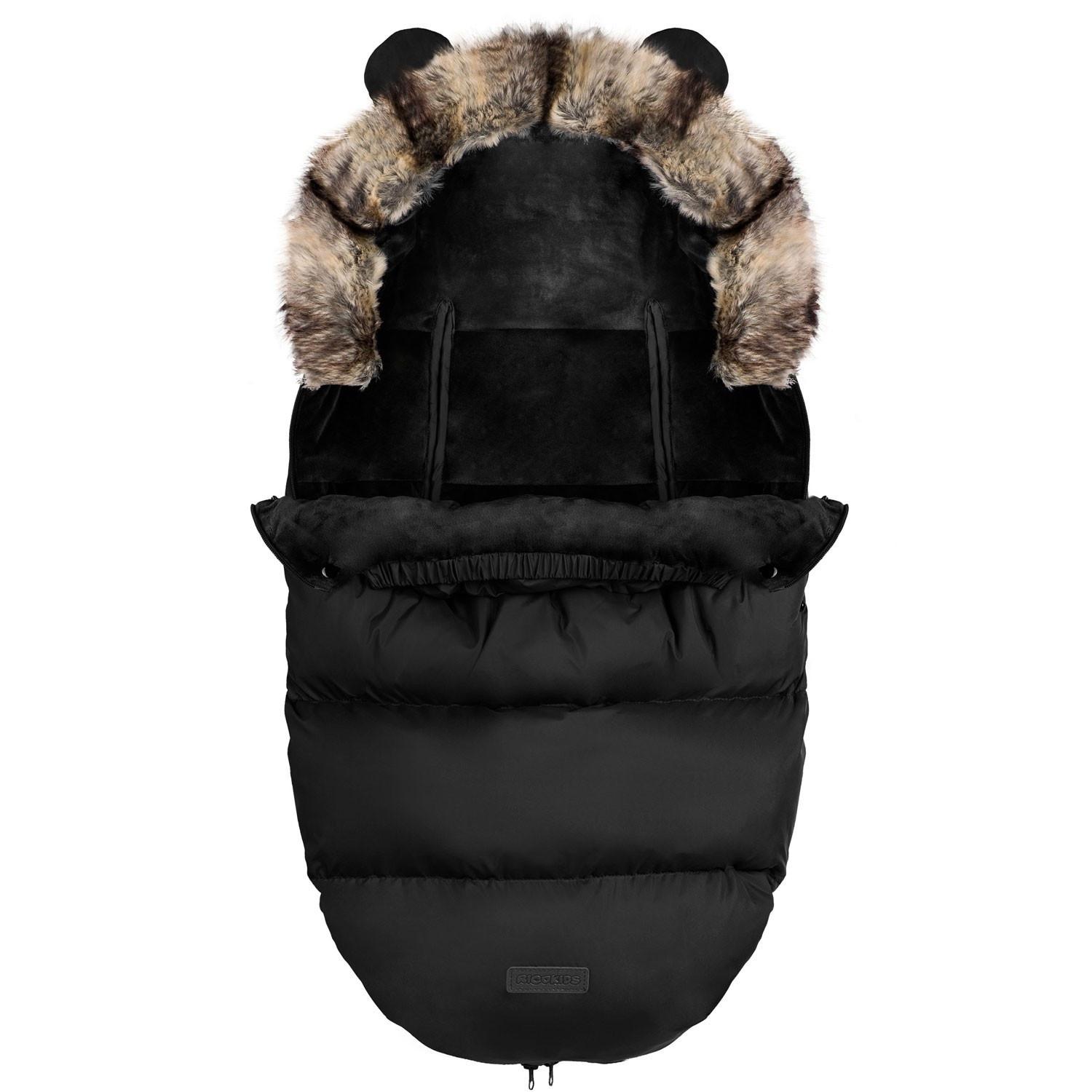 B2X  Elmi Ricokids Kinderwagen-/Schlittenschlafsack – Schwarz 