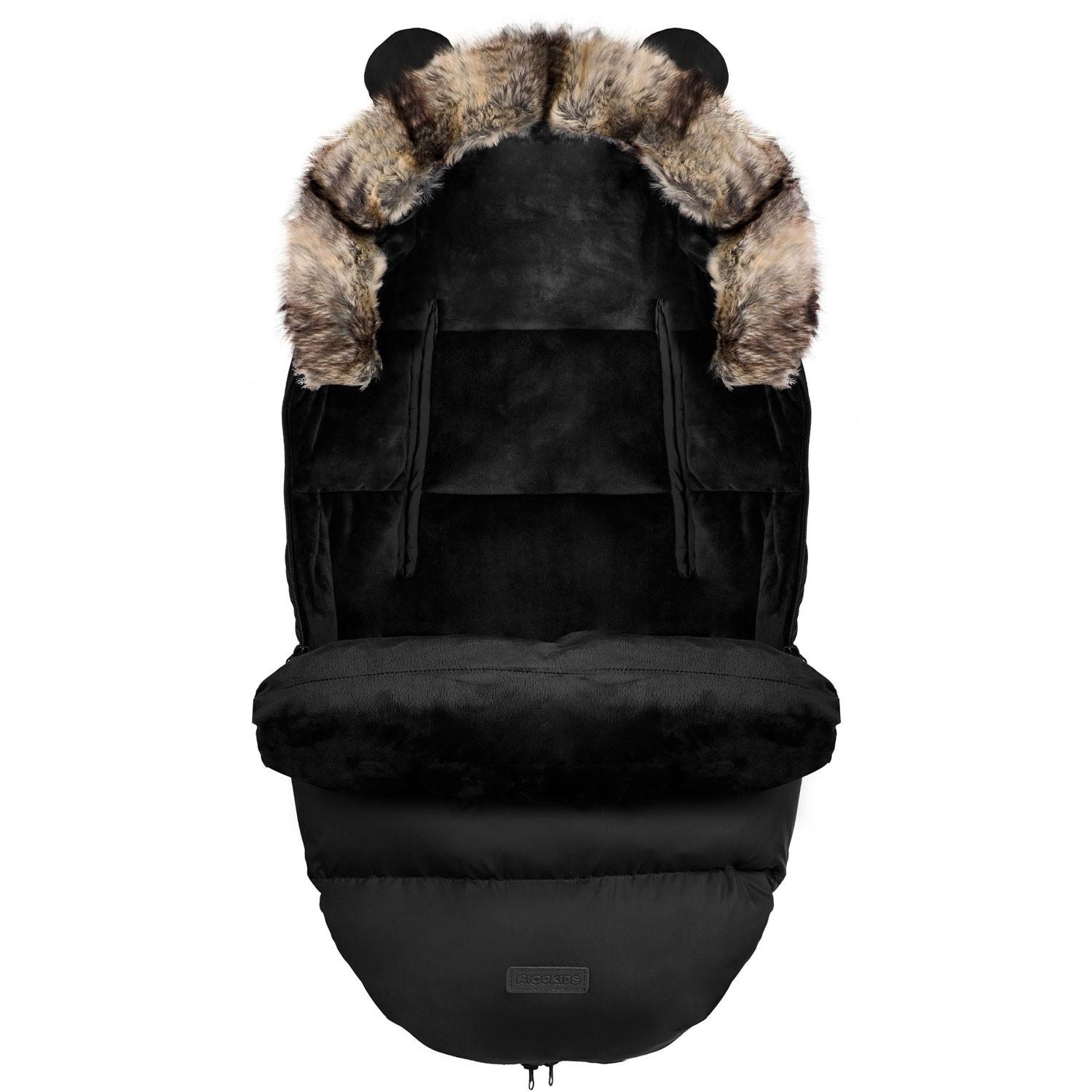 B2X  Elmi Ricokids Kinderwagen-/Schlittenschlafsack – Schwarz 