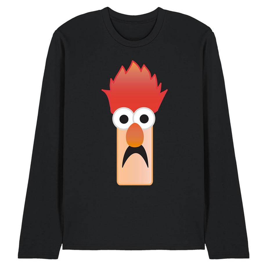 T-ShirtManches Longues Motif Gobelet Motiftyle Visage