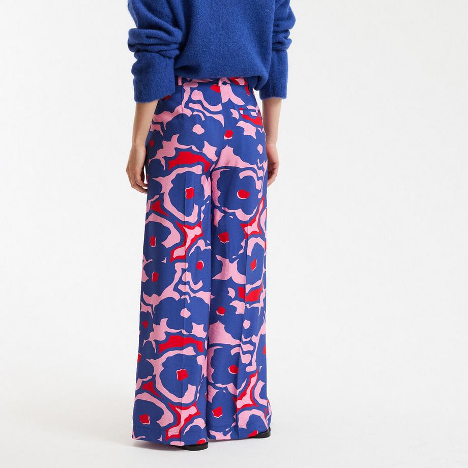 La Redoute Collections Bedruckte weite Hose mit Abnähern  