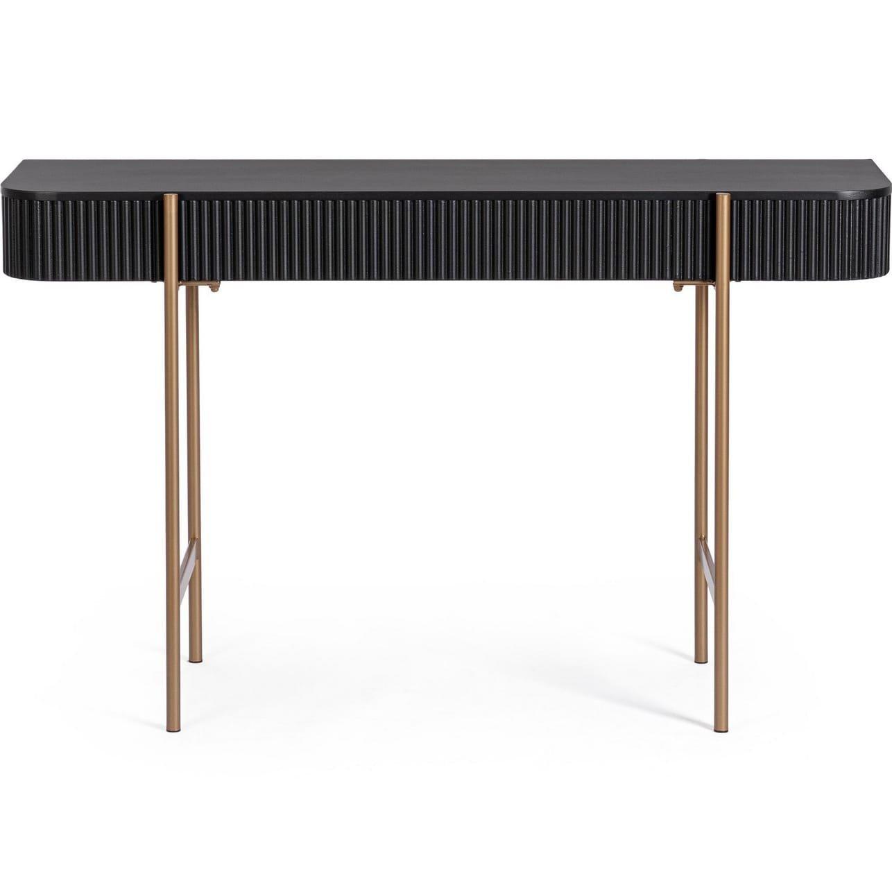 mutoni Console Darcy noir or 120x40x73  