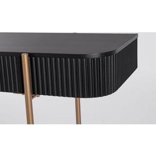 mutoni Console Darcy noir or 120x40x73  