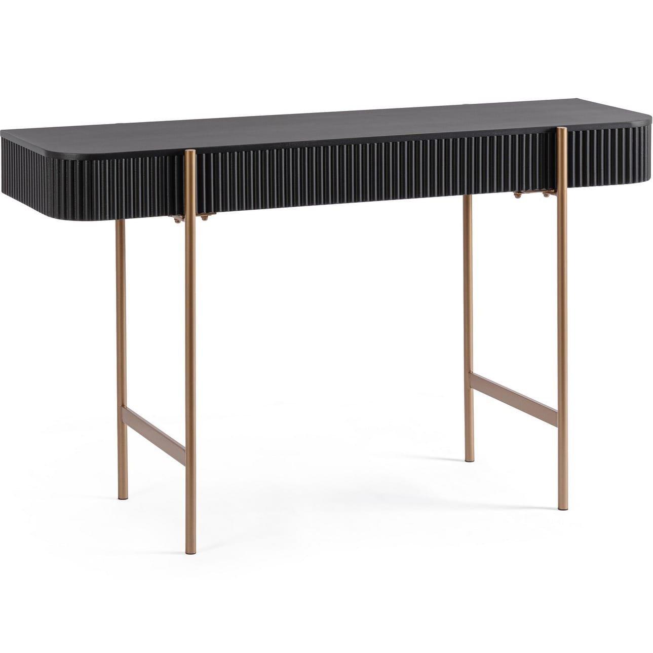 mutoni Console Darcy noir or 120x40x73  