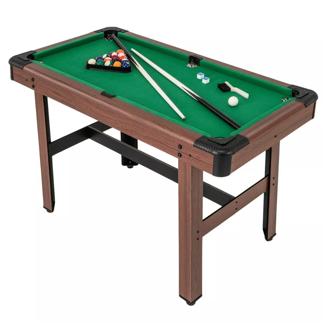 Northix - Table de billard avec queues et accessoires, One Size, Vert
