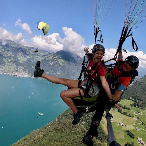 Geschenkidee  Gleitschirmflug in der Zentralschweiz (für 1 Person) 