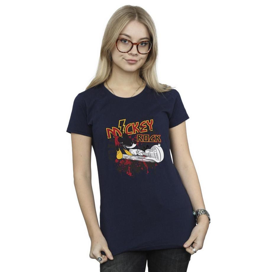 Disney Mickey Rock T-Shirt Maniche Corte  