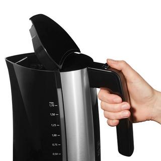Melitta MELITTA LOOK AQUA BOLLITORE ELETTRICO 1,7 L 2400 W NERO, ACCIAIO INOSSIDABILE  