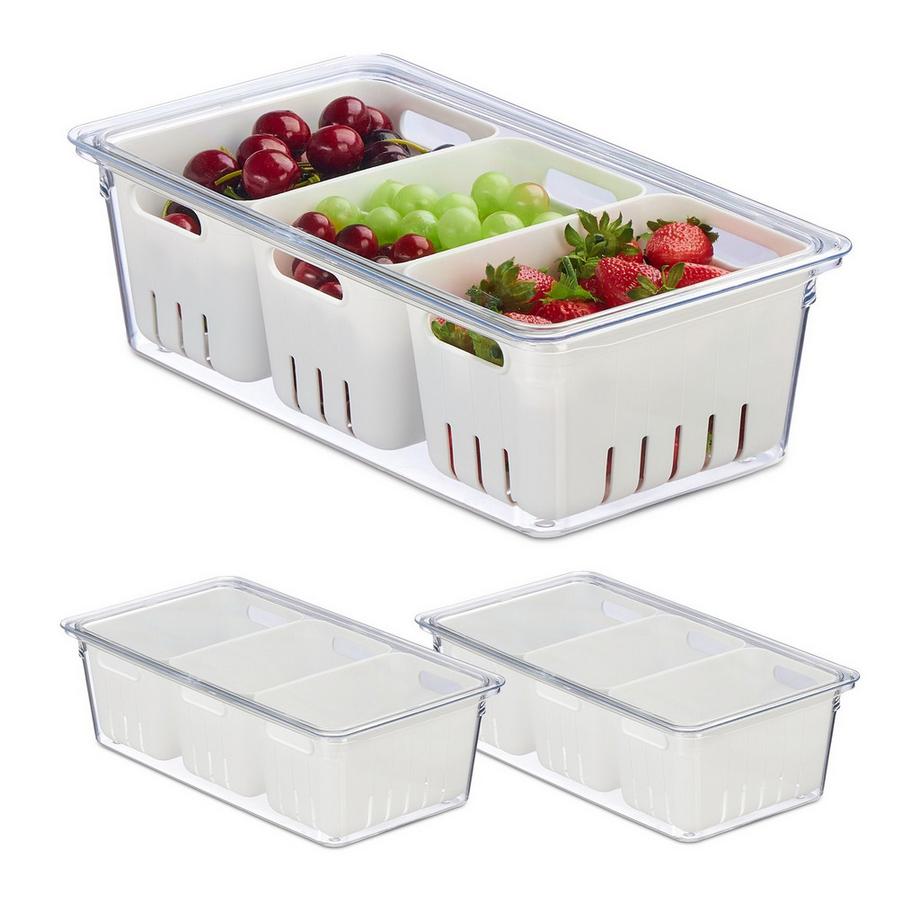 Boîtes réfrigérées empilables, paquet de 3