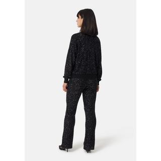 CASH-MERE.CH Pantaloni Lana Cashmere Paillettes Regular Fit  