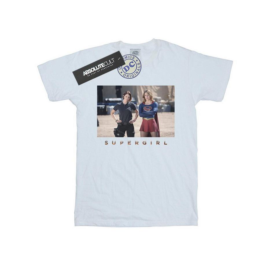 DC COMICS Supergirl Fotodruck Boyfriend Fit T-Shirt  