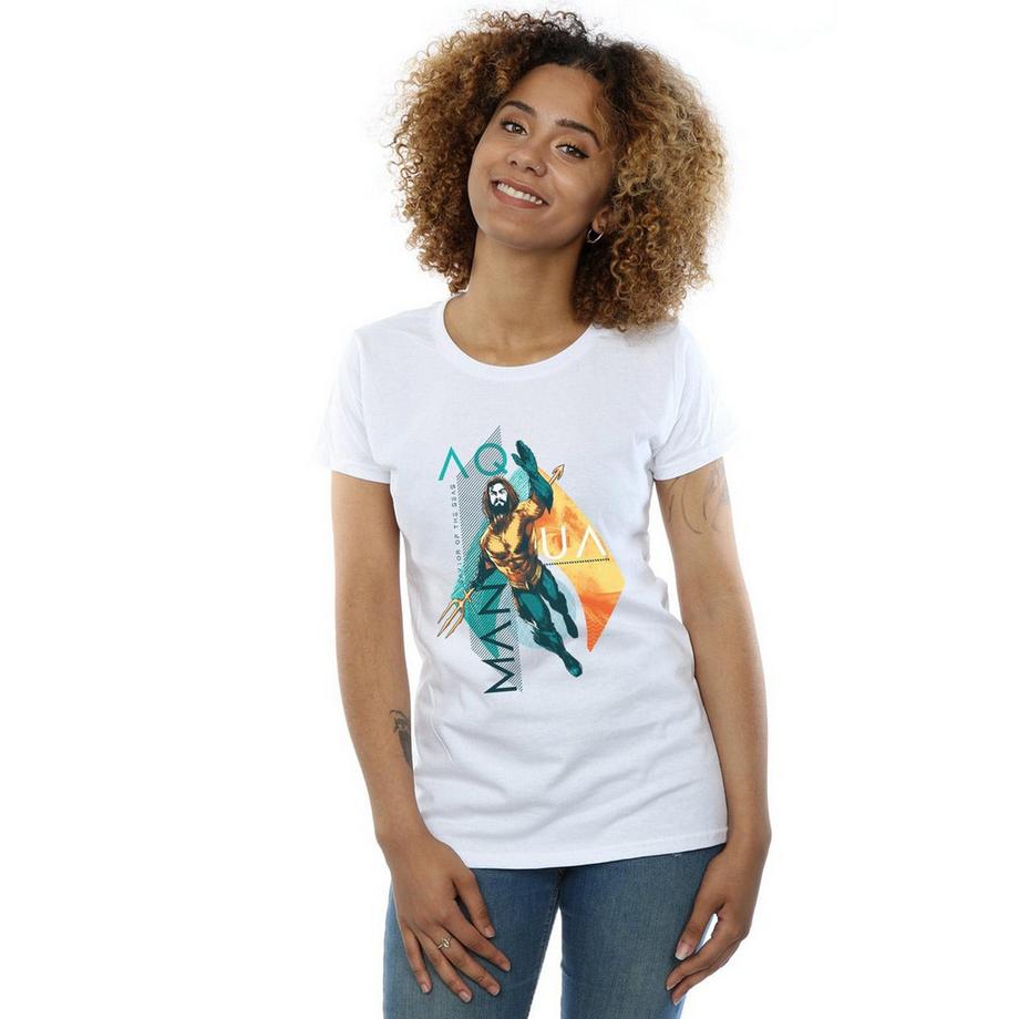 DC COMICS Aquaman Grafikdruck T-Shirt  