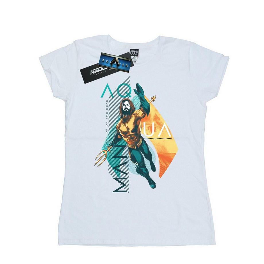 DC COMICS Aquaman Grafikdruck T-Shirt  