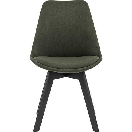 mutoni Chaise de salle à manger textile vert, lot de 2  