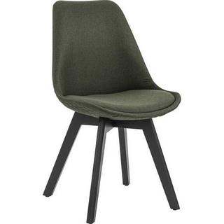 mutoni Chaise de salle à manger textile vert, lot de 2  