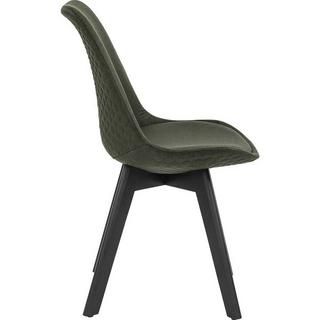 mutoni Chaise de salle à manger Textile vert (lot de 2)  