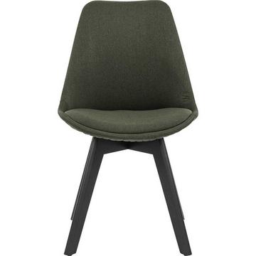 Chaise de salle à manger Textile vert (lot de 2)