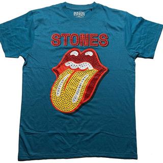 The Rolling Stones T-Shirt Logo con Strass  