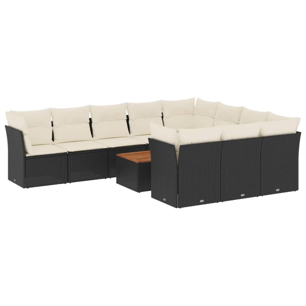 VidaXL set divano da giardino Polirattan  