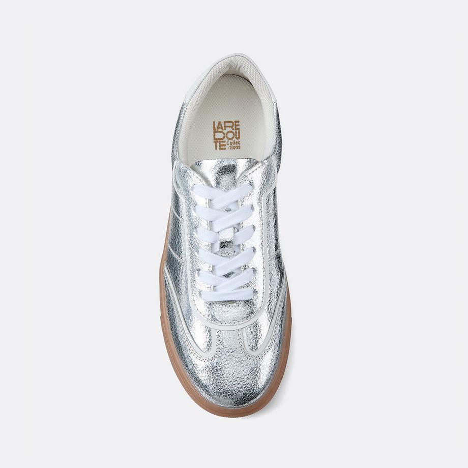 La Redoute Collections  Retro-Sneaker aus Metallic-Leder 