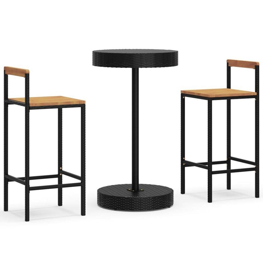 set bar da giardino Polirattan