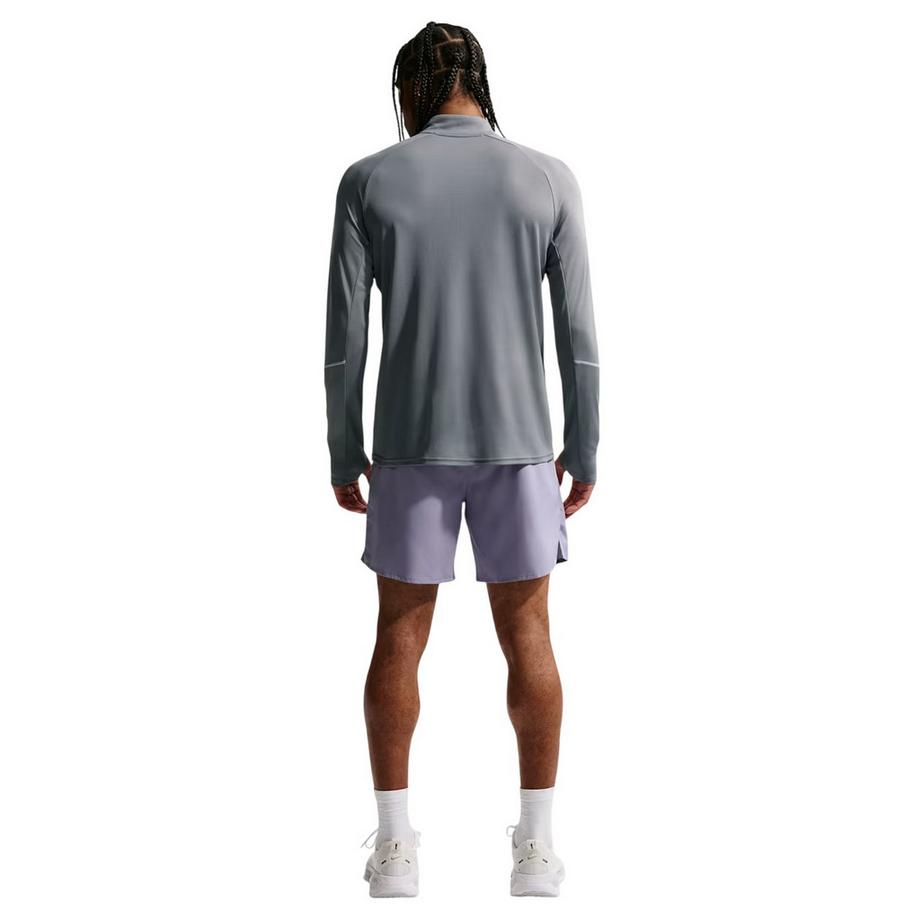 NIKE Miler Oberteil, Mit Kurzem Reißverschluss, Drifit, Laufen  