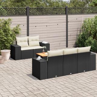 VidaXL set divano da giardino Polirattan  