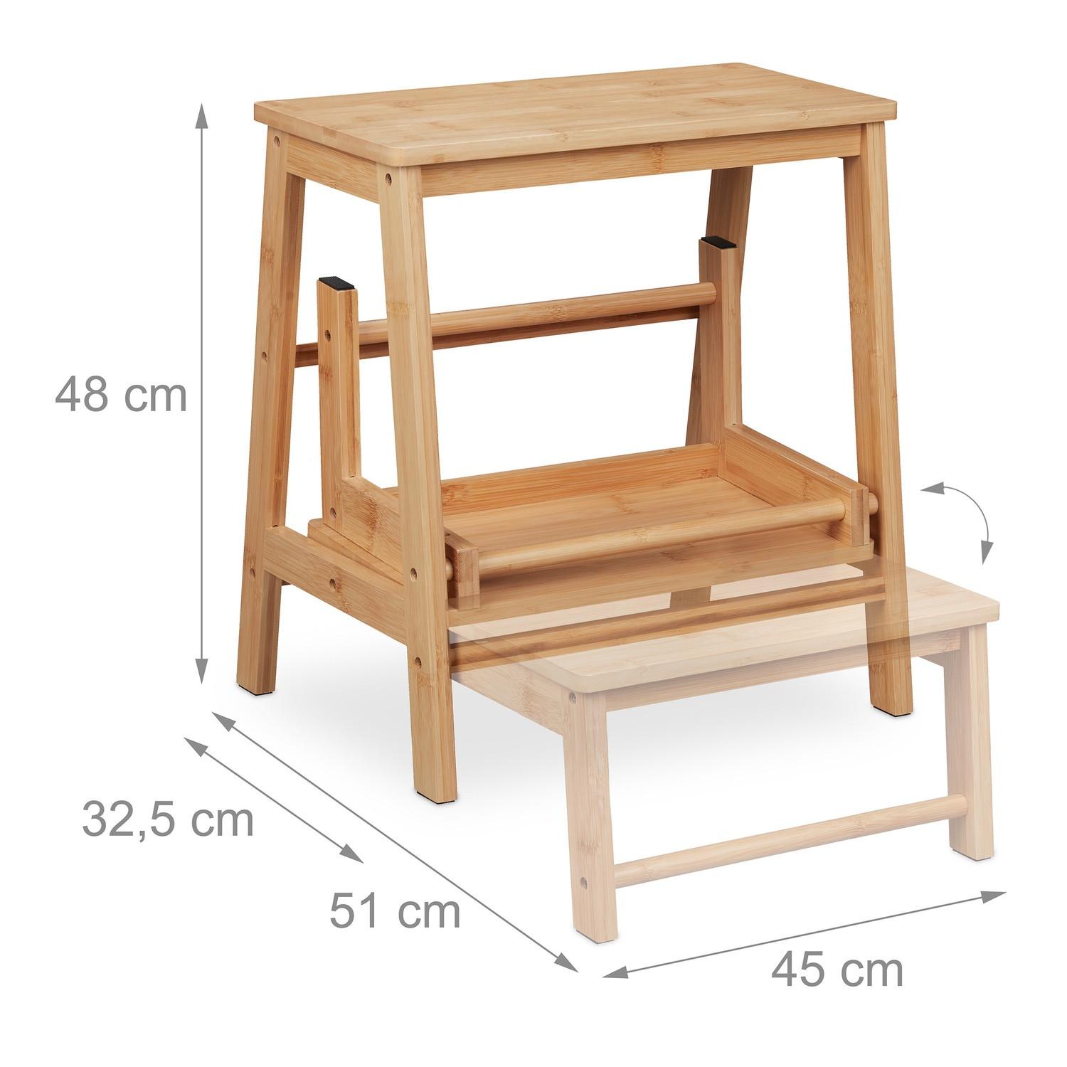B2X Sgabello pieghevole in bambù  