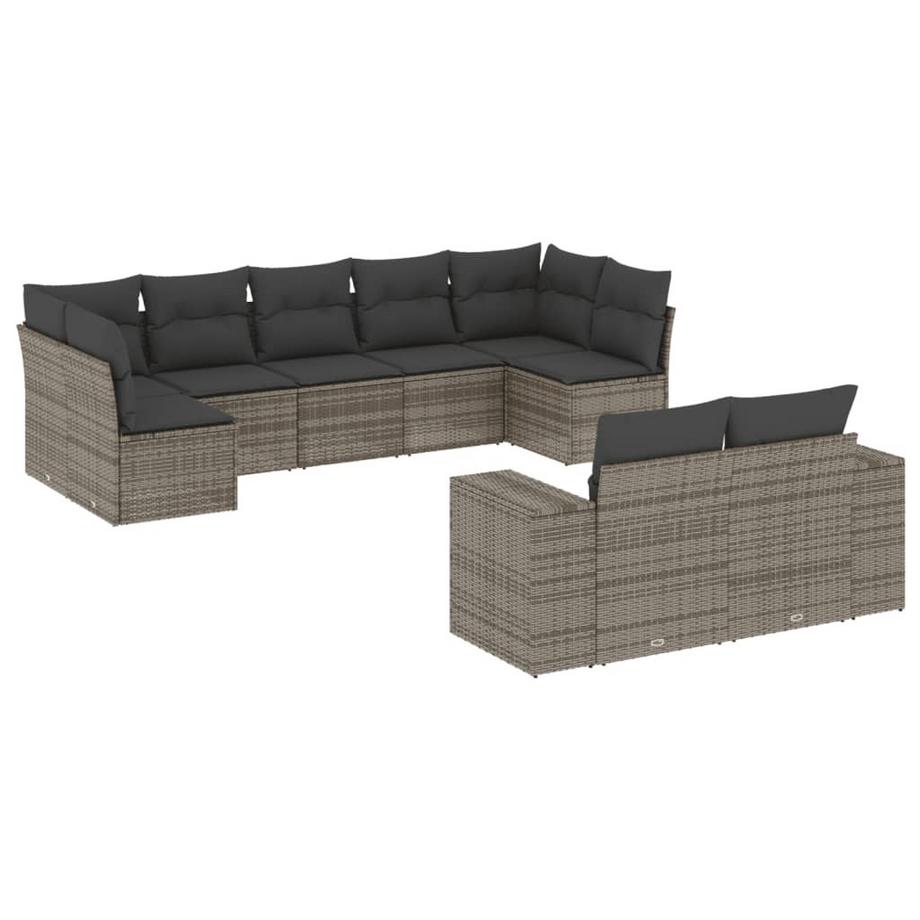 set divano da giardino Polirattan