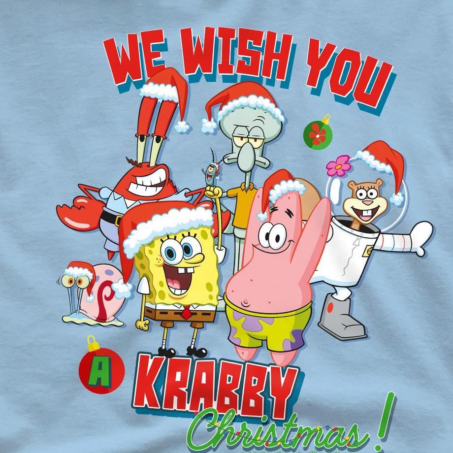 Nickelodeon  We Wish You A Krabby Christmas! Maglietta 