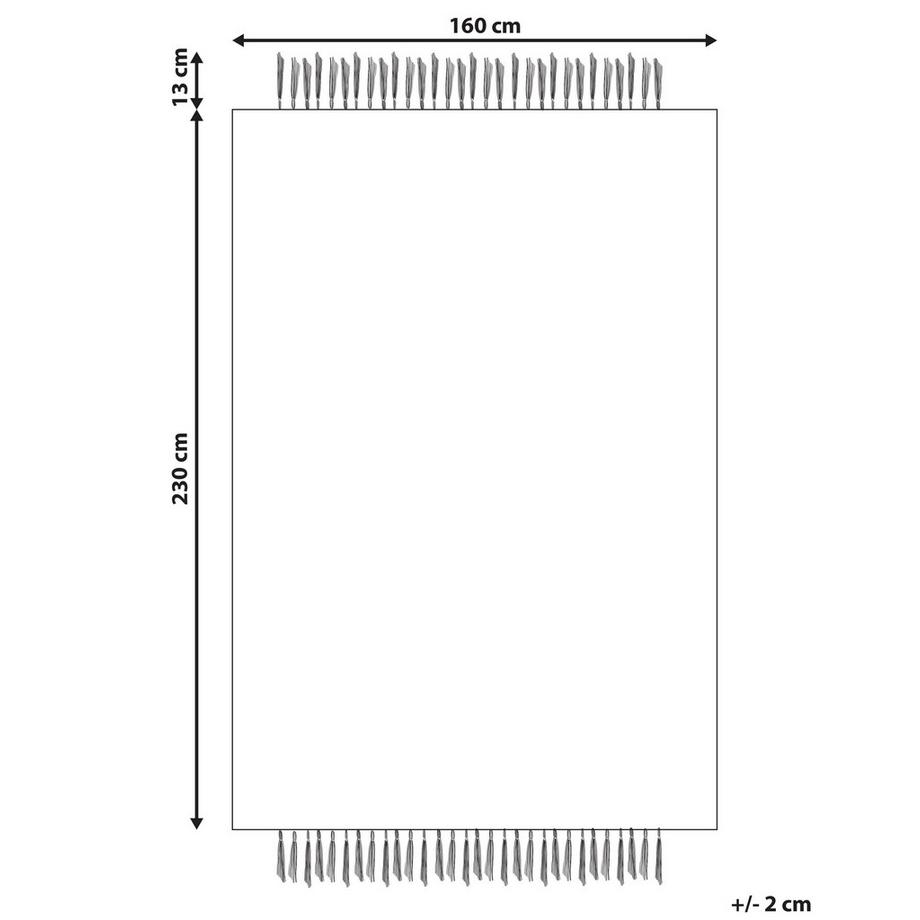 Beliani Teppich aus Jute Boho KARKIN  